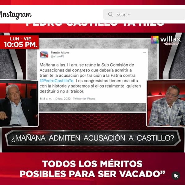 JPC en Willax: Castillo hizo todos los méritos posibles para ser vacado